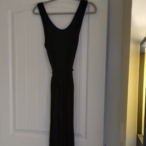 Loft Black Sleeveless Jumpsuit